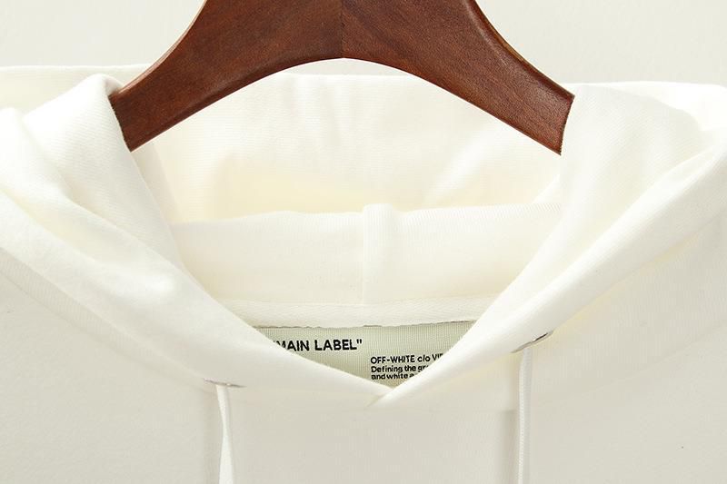 HODDIE OFF WHITE TAPE ARROWS SWETSHIRT