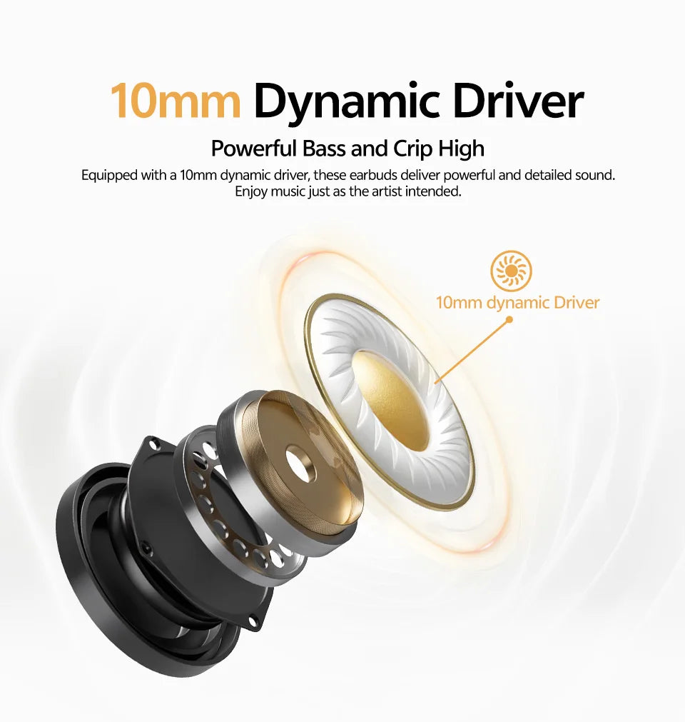 Audífonos QCY  Buds TWS Bluetooth 5.3 | 35H de Batería
