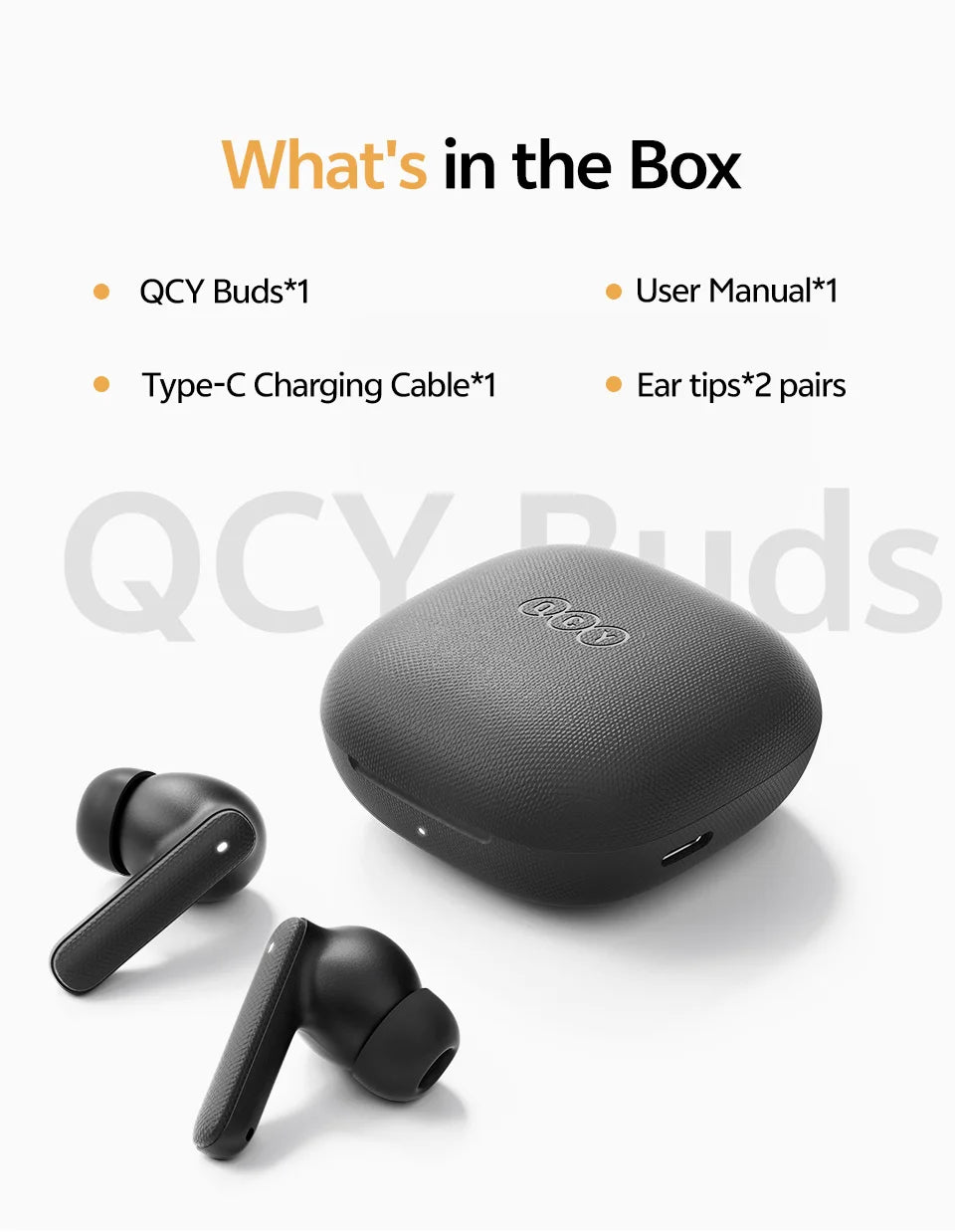 Audífonos QCY  Buds TWS Bluetooth 5.3 | 35H de Batería